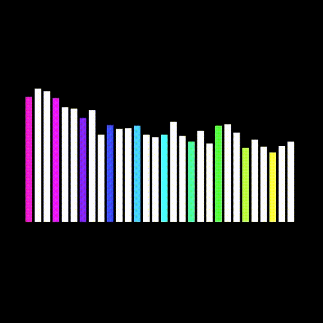 Rhythm of the square up and down(color)